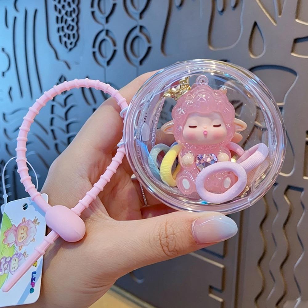 High-Quality PVC Sheep Keychain Smooth Burr-Free Surface Bag Pendant Animal Key Ring Backpacks