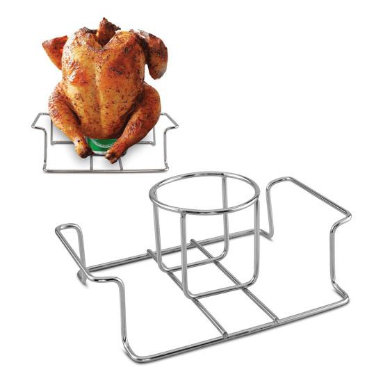 Подставка для курицы из нержавеющей стали Yousheng для гриля, духовки, пивной банки, подставка для курицы, вертикальная жаровня для приготовления пищи на открытом воздухе и в помещении