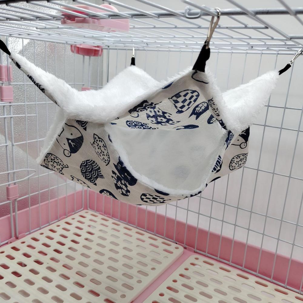 Ferret Rat Plush Double Layer Pet Hammock Pet Sleeping Bag Squirrel Beds Hamster Cage
