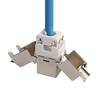 Разъем Keystone Cat6A Cat7 Cat7 Rj45 Stp Безинструментальный Тип Модульные Разъемы Адаптер Соединитель Для 22-26 Awg