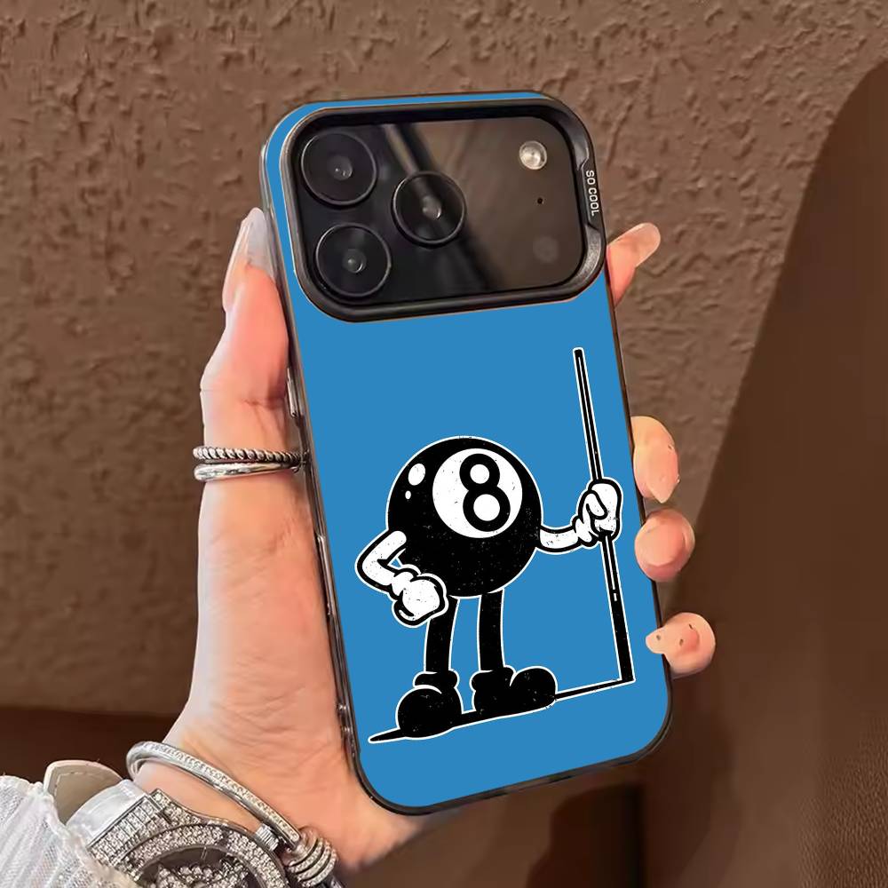 Чехол для телефона Пул Снукер Цвет Серебряный Корпус Для IPhone 17 16 15 14 13 12 11 Pro Max Plus