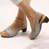 Spring and Summer Footwear Plus Size Comfortable and Light Women's Shoes with Thick Heels and Sandals Plus Size Women's Shoes