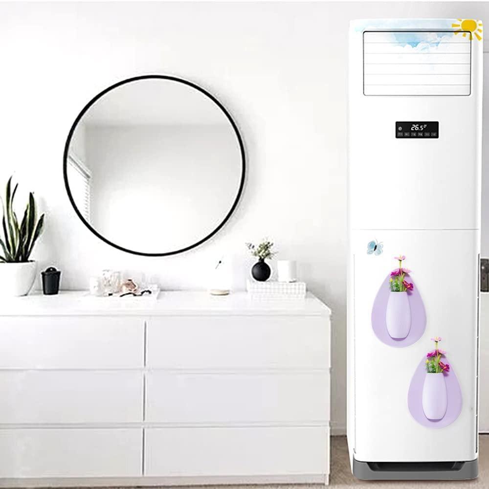 Silicone Flower Vase Self Adhesion Hydroponics Planter Vase Sticker Wall for Glass, Wall, Window, Party,Wedding,Festival,Home,Kitchen, Fridge Door