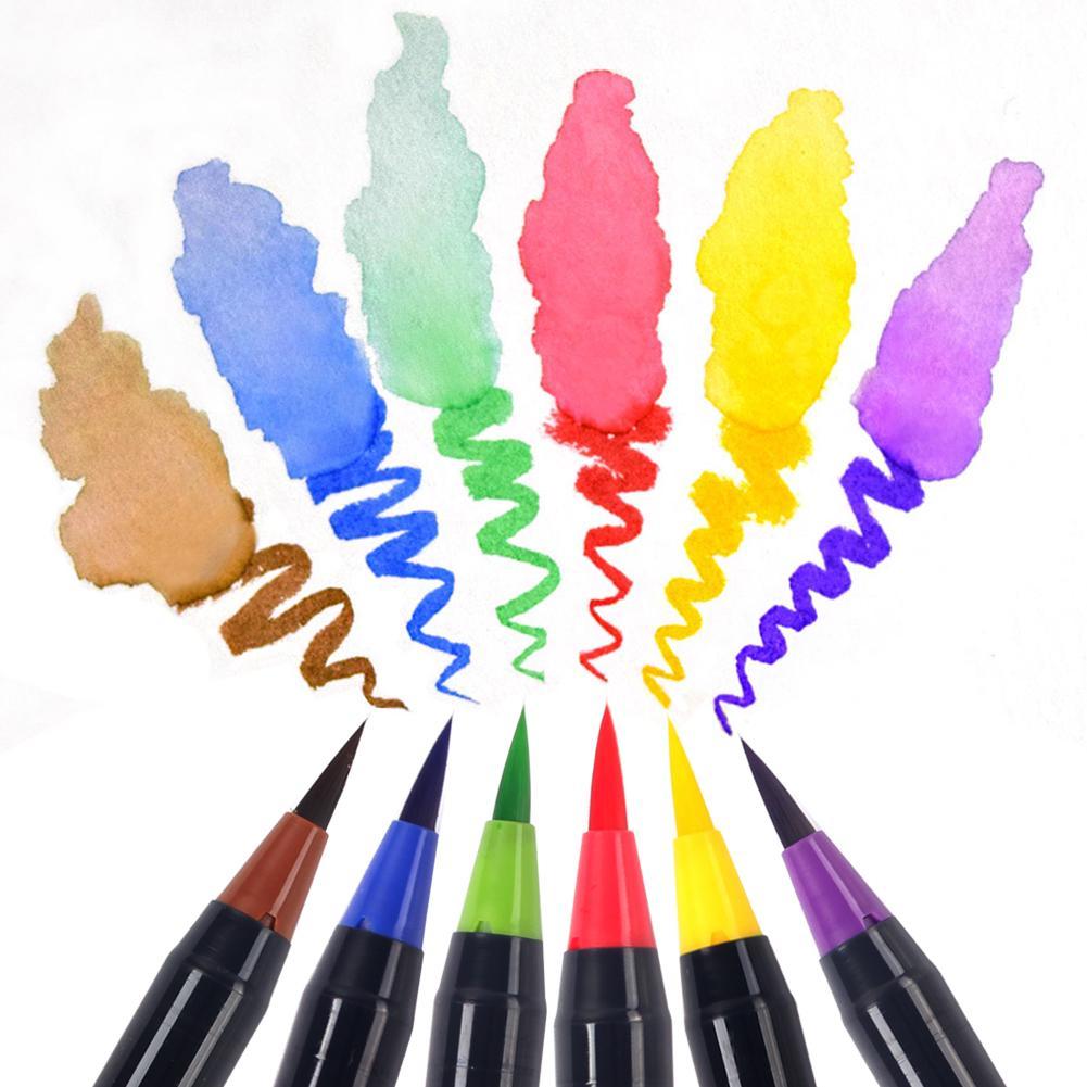 20/24/48Pcs Watercolor Brush Pens Art Markers, Art Supplies Brush Marker Pens Colored Pens Script Paintbrush for Calligraphy