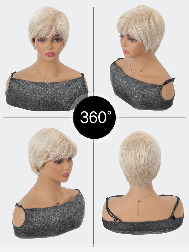 Элегантные женские светло-золотистые короткие прямые волосы стимулируют воздухопроницаемость и термостойкую внутреннюю сетку, подходящую для повседневного ношения.