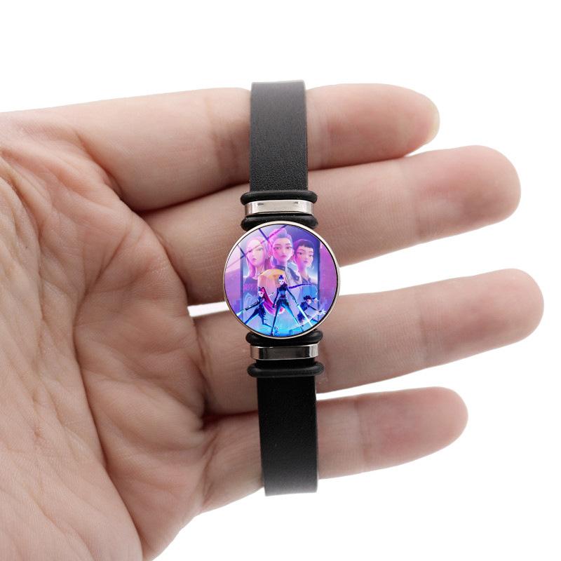 Кожаные браслеты Охотников на демонов Ювелирные изделия Универсальные для мужчин и женщин