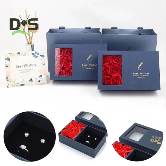 Вечная подарочная коробка с розами, консервированные цветы, шкатулка для украшений для женщин, жен, мам, на день рождения, на день матери, на день святого валентина, на рождество