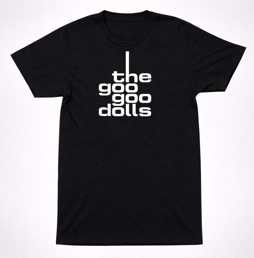 Футболка с логотипом Goo Goo Dolls Альтернативная рок-группа Минималистичная черная графическая футболка