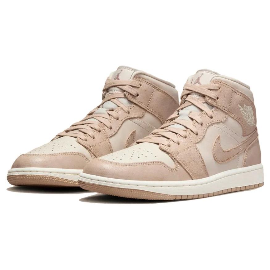 Air Jordan 1 Mid SE Legend Светло-коричневые женские кроссовки Sail Legend-Medium-Brown FJ3448-200