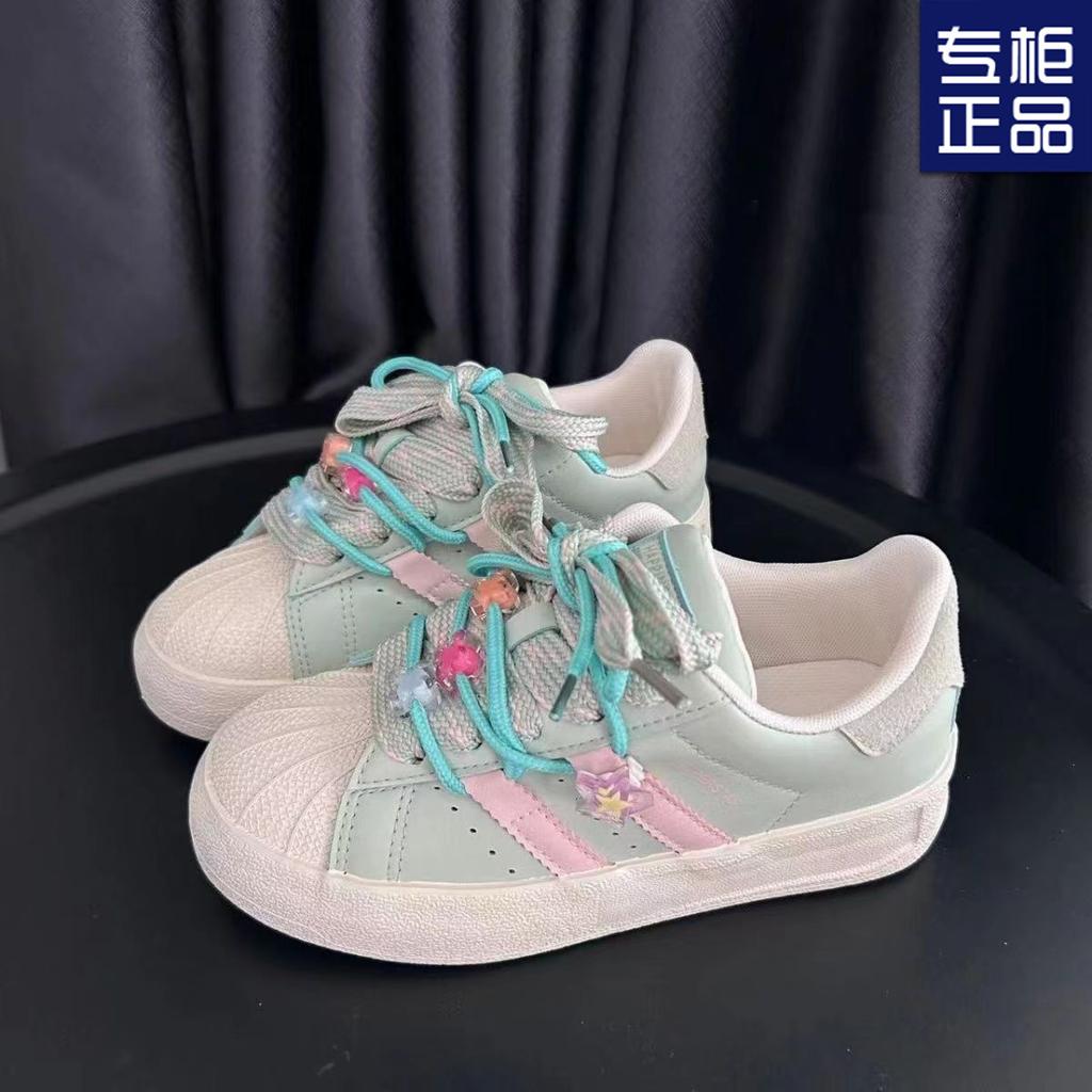 2024 New Popular Board Shoes Niche Original Non-collision Thick-soled Korean Versatile Summer White Shoes Women's Bread Shoes