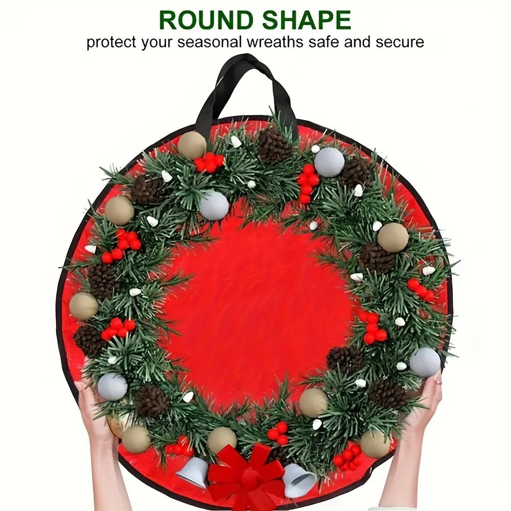 Сумка для хранения рождественского венка и украшений - Пыленепроницаемый, складной органайзер - Идеально подходит для организации дома к празднику и упаковки подарков