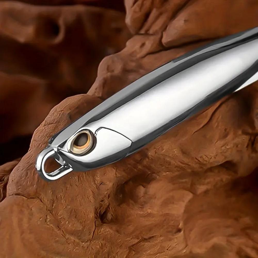 Японская приманка-карандаш из цинкового сплава DUO с дальним забросом — реалистичные 3D-глаза, поворотные тройники и зеркальное гальваническое покрытие для ловли окуня/щуки/морской рыбалки | J03