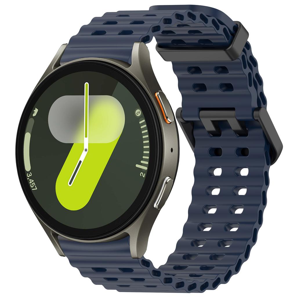 Морской ремешок для Samsung Galaxy Watch 7 FE 5 6 4 Classic 5 pro 40 44 мм Без зазоров Силиконовый браслет correa Galaxy Watch6 watch4 Ремешок