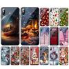 Рождественский Олень Дерево Стеклянный чехол для телефона Для iPhone 17 Pro Max Air 17 16 15 14 13 Pro Max 15 16 Pro 15Plus Чехол