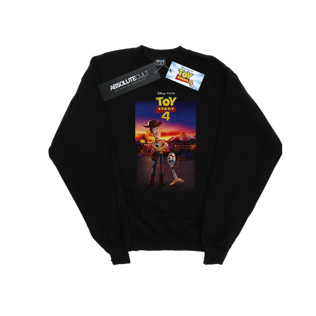 Disney Mens Toy Story 4 Woody And Forky Poster Sweatshirt