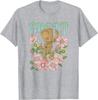 Marvel Guardians of the Galaxy Little Groot Flower Tshirt for both Unisex and Women  Retro floral pattern casual top