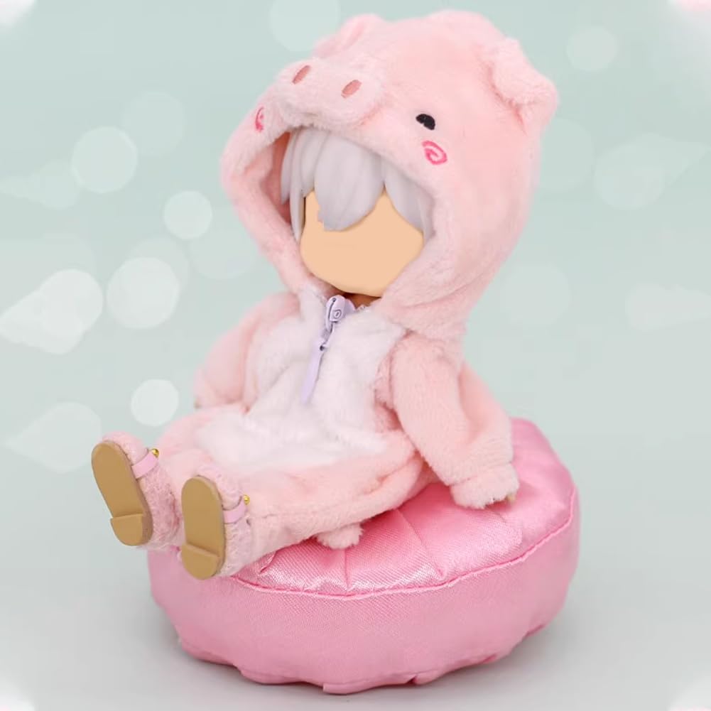 HIGHAWK Obitsu 11 Размер OB11 Кукла Обитсу 11 Кукла GSC Кукла BJD 11см Наряд для куклы, Одежда, Животное, Домашняя одежда, Одежда, Одежда 1/12, Пушистый, (свинья)