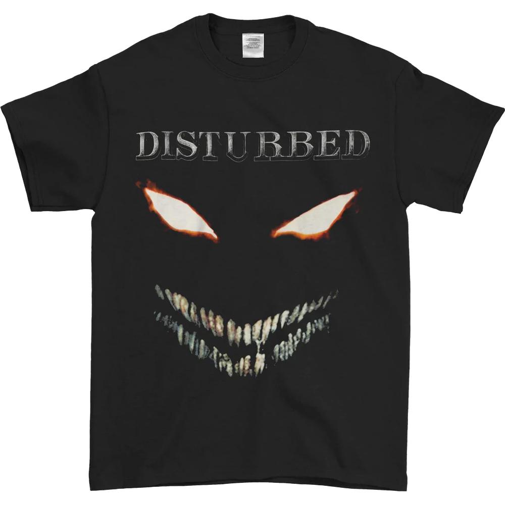 DISTURBED Scary Face Черная футболка унисекс