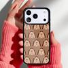 Kawaii Hedgehog Heart Phone Case for iPhone 17 16 15 14 13 Pro Max Back Cover for 12 11 Pro Coque