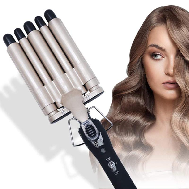 Hair Curler Electric Ceramic Coating Curling Iron Roller 5 Barrel Styler Hair Waves 3 Barrels Dual Voltage Hair Styling Tools