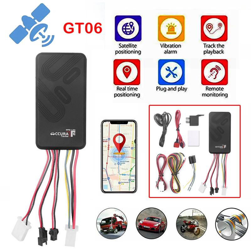 GT06 Автомобильный GPS-трекер SMS GSM GPRS Автомобильный трекер Локатор Противоугонная система слежения Сигнализация Монитор Локатор Пульт дистанционного управления