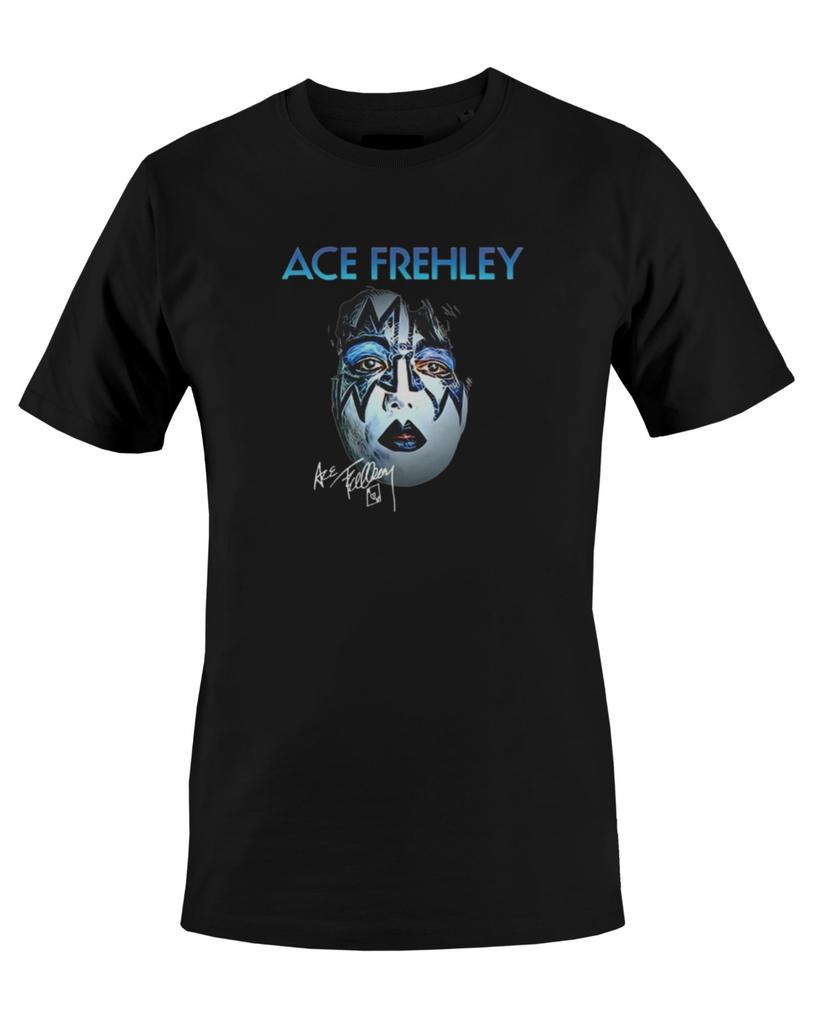 Ace Frehley Signature Graphic Print Unisex Mens T-Shirt S M L XL 2 3 4 XL