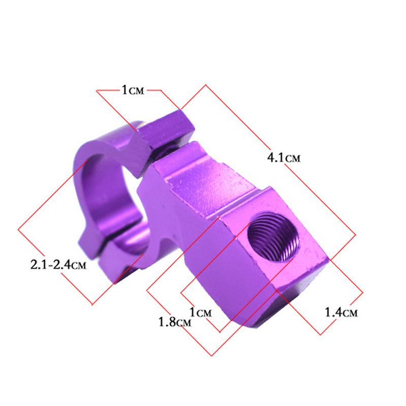 2 шт. кронштейн для крепления зеркала заднего вида для мотоцикла, квадроцикла, адаптер, зажимной винт с ЧПУ-алюминием 22 мм, 7/8 дюйма, универсальный руль
