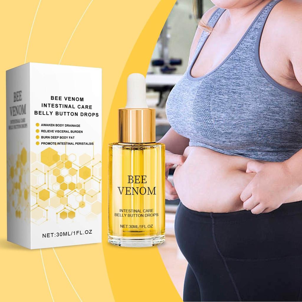 30ml Fat Burning Serum Bee Venom Intestinal Body Care Tighten Firming Shaping Waist Abdomen Buttocks Belly Button Healhty Gift