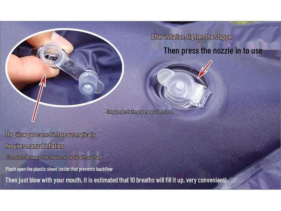 Self-Inflating Outdoor Camping Mat - Connectable Sleeping Pad for Single or Double Tents