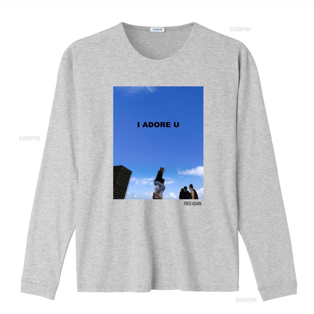 Fred Again T Shirt Merch I Adore U Streetwear vintage Washed Unisex Slightly Stylish streetwear designer clothes Breathable
