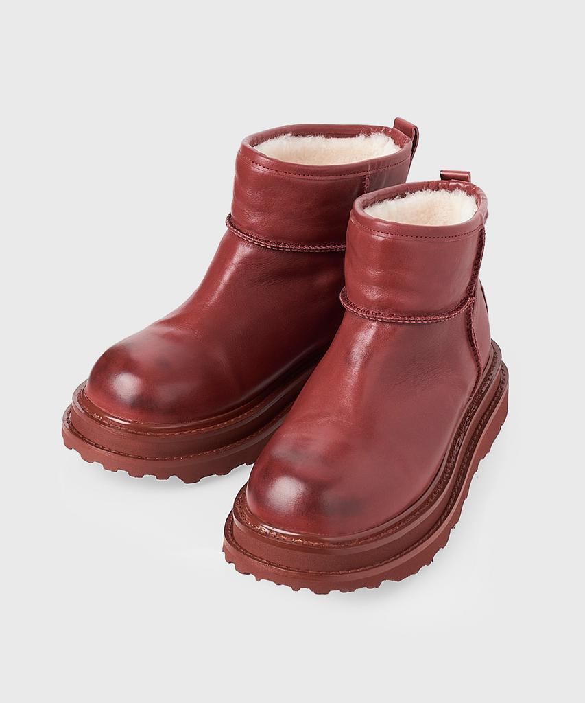 Kissa Sleek Real Sheepskin Ankle Boots A509305 (A Type)