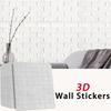 Однотонные 38,5x35 см самоклеящиеся ретро 3D влагостойкие обои наклейка на стену в спальню