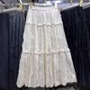 Юбка из тяжелого кружевного бархата, края с грибком, юбка в виде торта 024, осень-зима, новая юбка средней и длинной длины