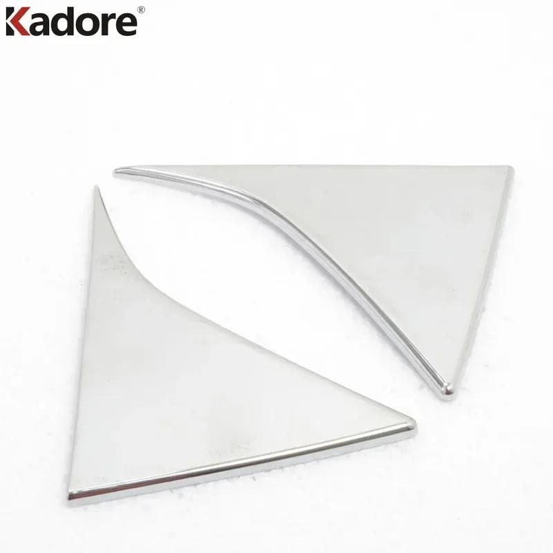 Rear Window Spoiler Cover Trim For KIA Sportage 2016 2017 2018 Chrome Car Side Wing Triangle Frame Trims Accessories