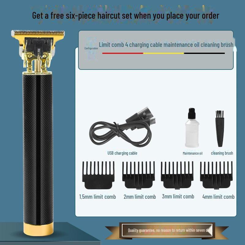 Электрическая машинка для стрижки волос и бритвенный инструмент для домашнего использования с функцией Oil Head Carving