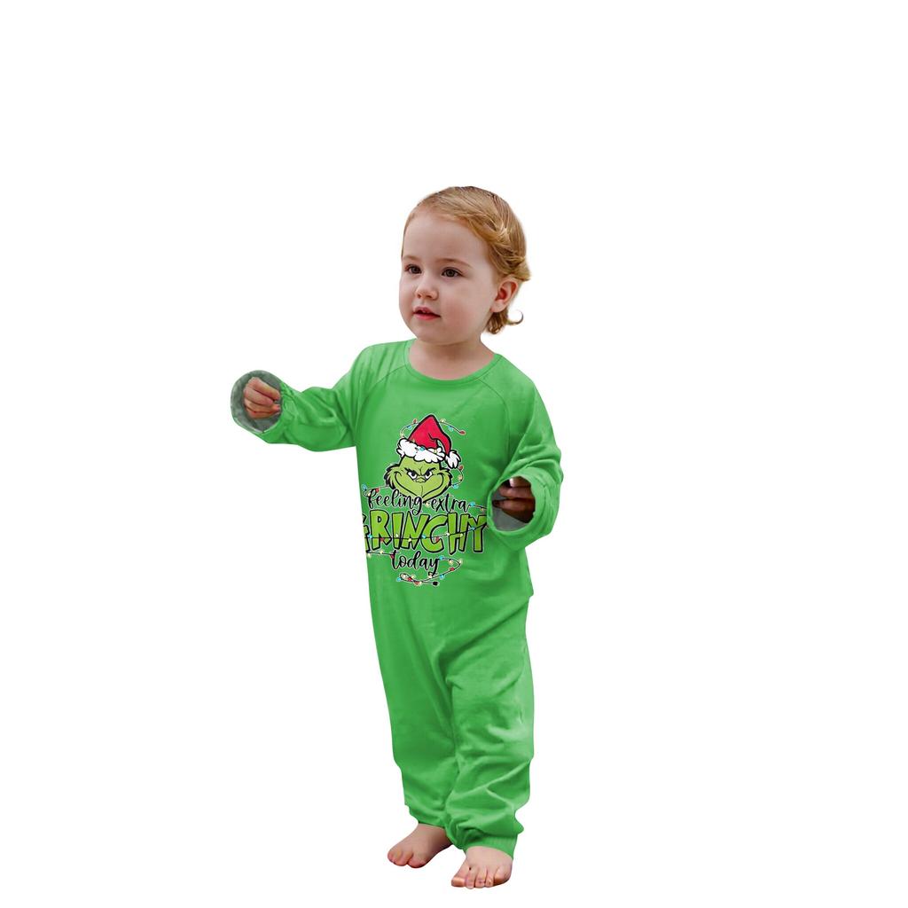 Комплект из топа и брюк с рождественскими принтами для всей семьи Одинаковые комплекты для всей семьи