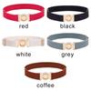 Stretch Kids Dress Decoration Elastic Belts Waist Belt Waistband Opposite Buckle