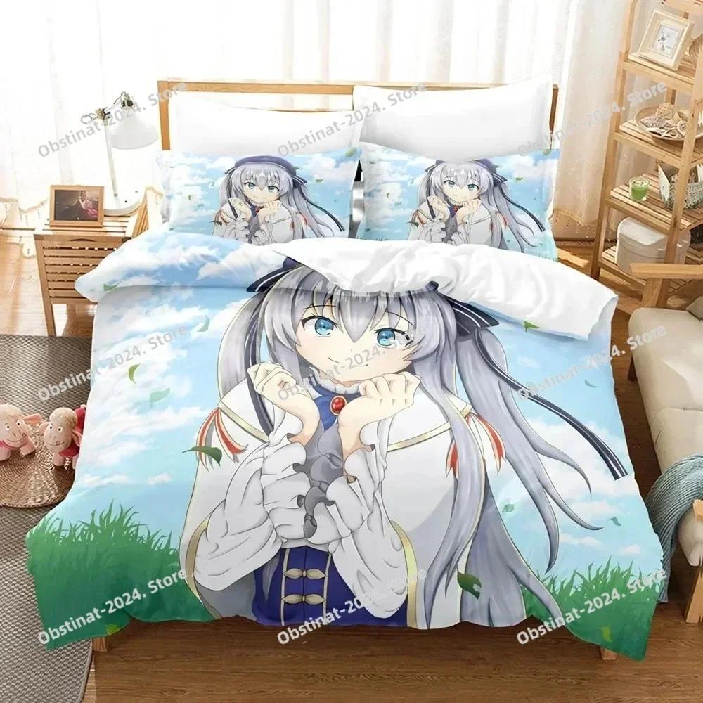 Anime Seirei Gensouki Printed Bed Set Duvet Cover Pillowcase Bedding Set Bed Linen Sheet Quilt Cover Full Queen King Size