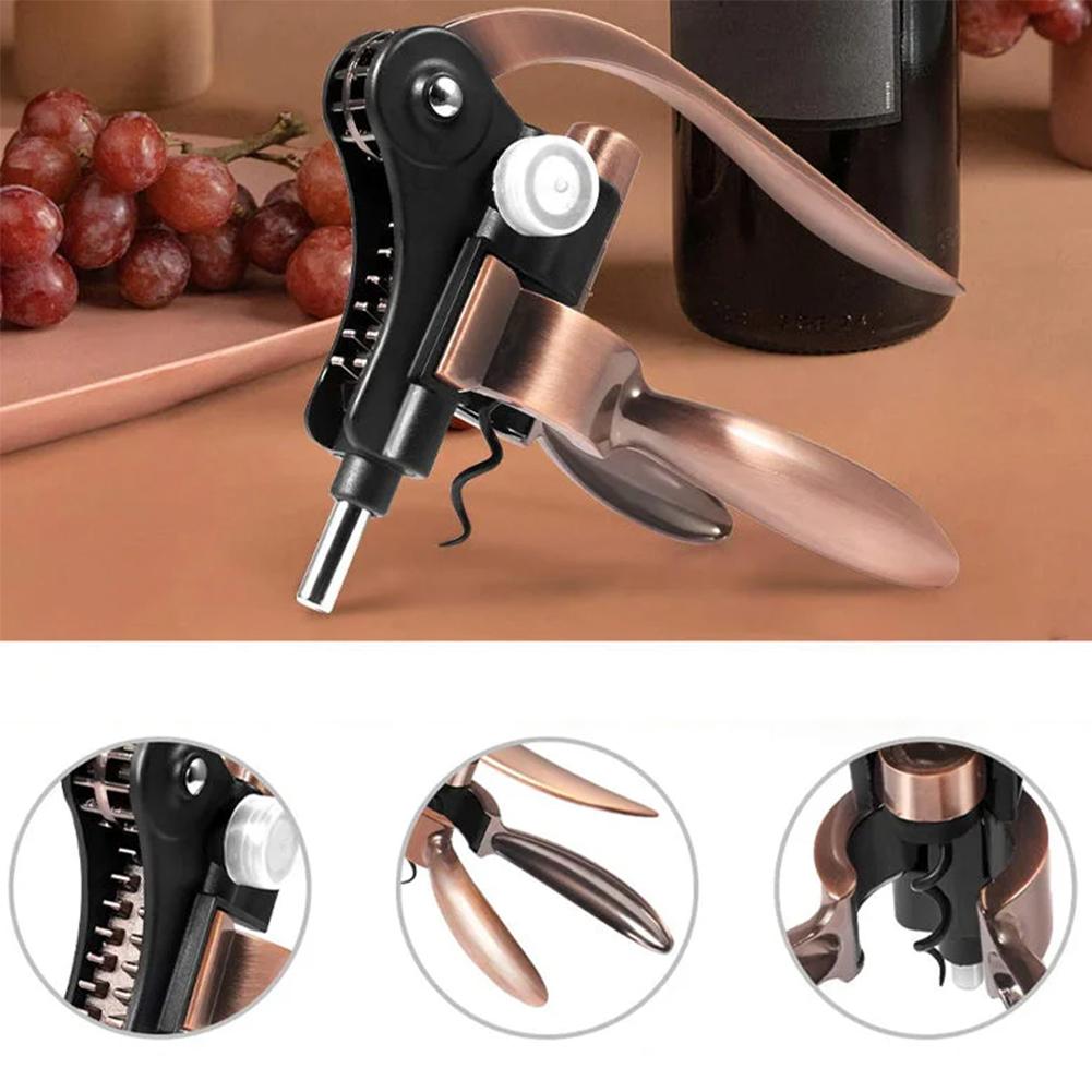 Открывалка для бутылок красного вина, профессиональный пивной штопор из цинкового сплава с эргономичной ручкой, многофункциональные инструменты для удаления винных пробок
