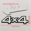 3D Aluminum Car Styling On Chrome Logo 4WD 4X4 Fender Side Rear Trunk Car Decal Emblem Trim Badge Sticker For Truck Auto Styling