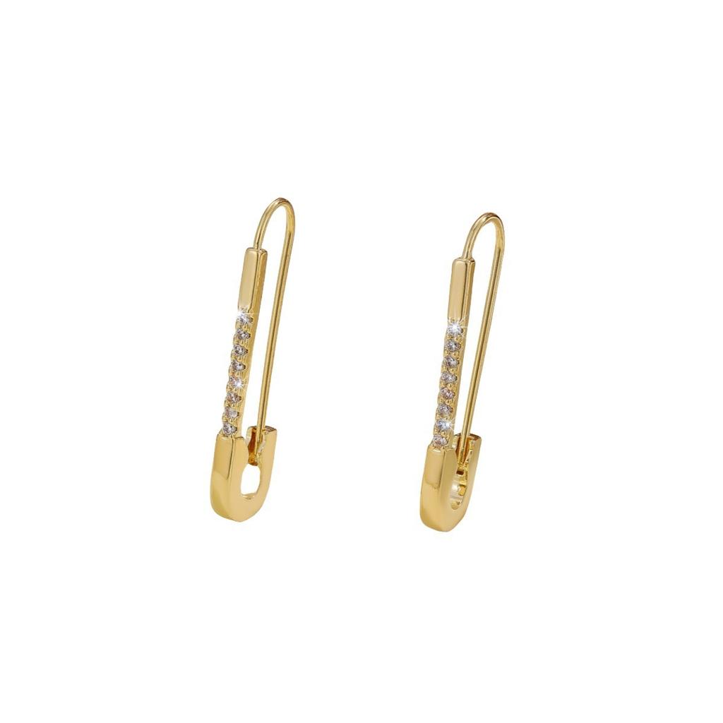 Creative, Exquisite, Compact Paper Clip Earrings for Girls, Simple and Versatile, High-end and Elegant Earrings
