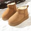 Real Sheepskin Wool Low-cut Warm Comfortable Shoes Women Fashion Short Shoes 2026  Winter Warm Boots Fur Ladies Snow Boots