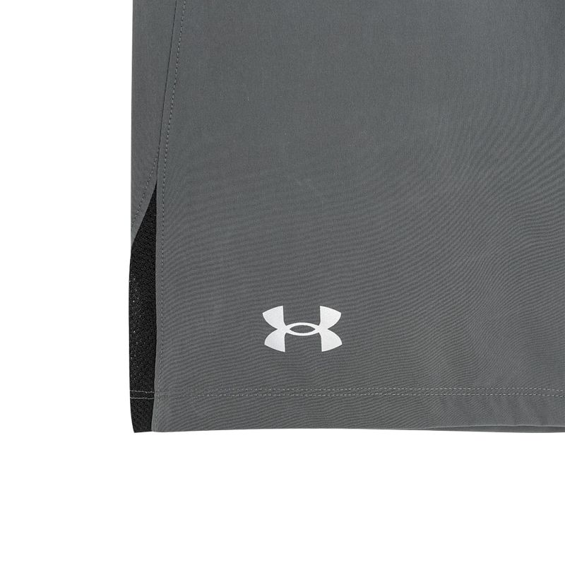 Under Armour Спортивные шорты с резинкой на талии и сплошным логотипом, мужские шорты персиково-серого цвета 1371000-012