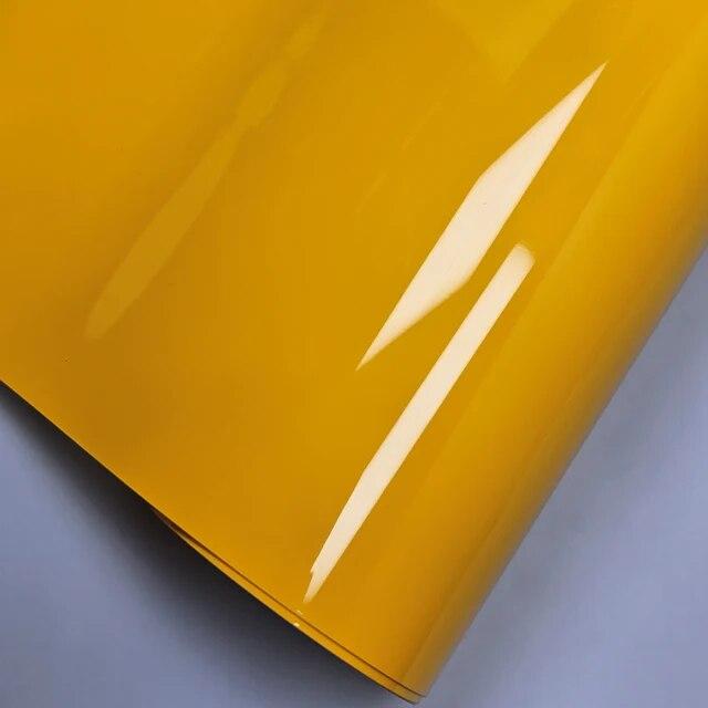 High Glossy Piano Black Yellow Red Blue Vinyl for Car Decals Wrapping Foil Bright Black Stickers On Car Film Cover Adhesive Wrap