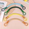 1Pc 10 Colors Wood Beads Purse Handles For Bag Making Purse Straps Wood Beaded Bag Handles Replacement Handbag Handles