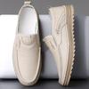 Designer Slip-on Men's Dress Loafers Spring Autumn Soft-soled Male Driving Shoes Fashion Solid Color Leather Shoes Male