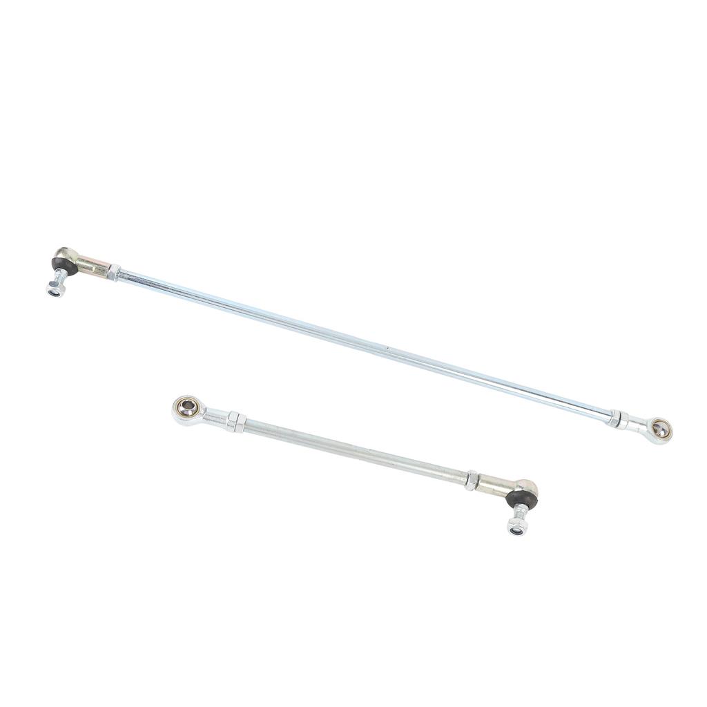 Go Kart Long Short Tie Rod Kit Steel Alloy Shock Proof Impact Resistant Enhanced Steering Sensitivity Replacement for