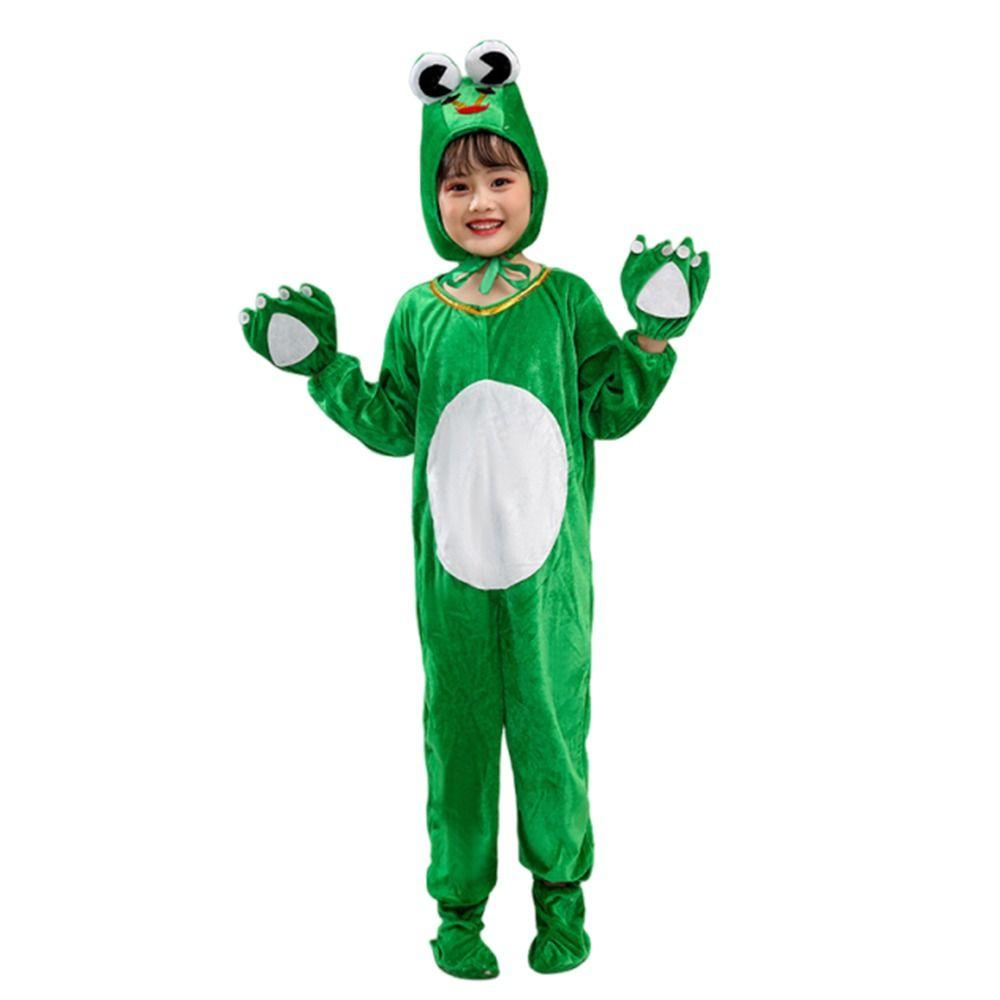 Cute Children Frog Costumes Green Cosplay Costumes Fashion Performance Clothes Kids Boys Girls