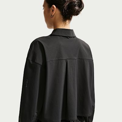 Nike Jackets Women's Black/Dark Smoke Gray Lapel Moderate