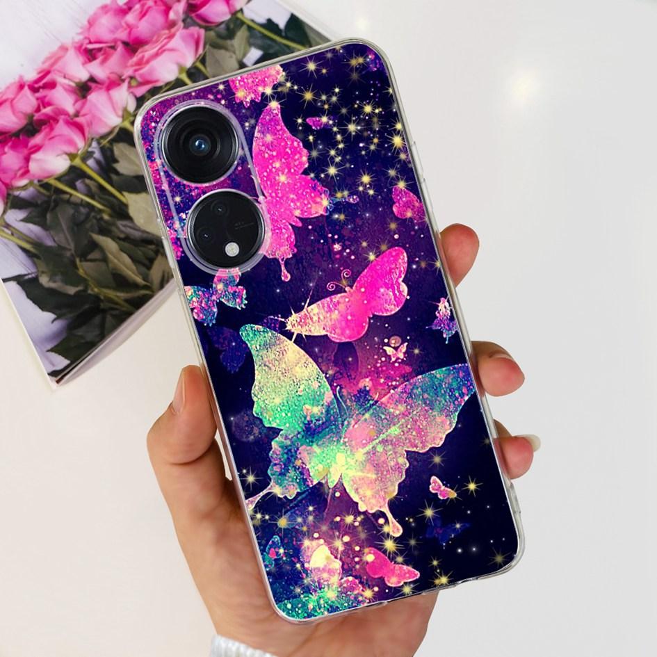 6.43" For OPPO Reno8 T 4G Case Soft Silicone Cover Cute Fashion Printed Bumper Funda For OPPO Reno 8T CPH2481 Coque Reno8T Cover